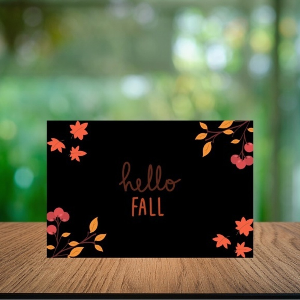 Set of 10 Fall Themed Cards